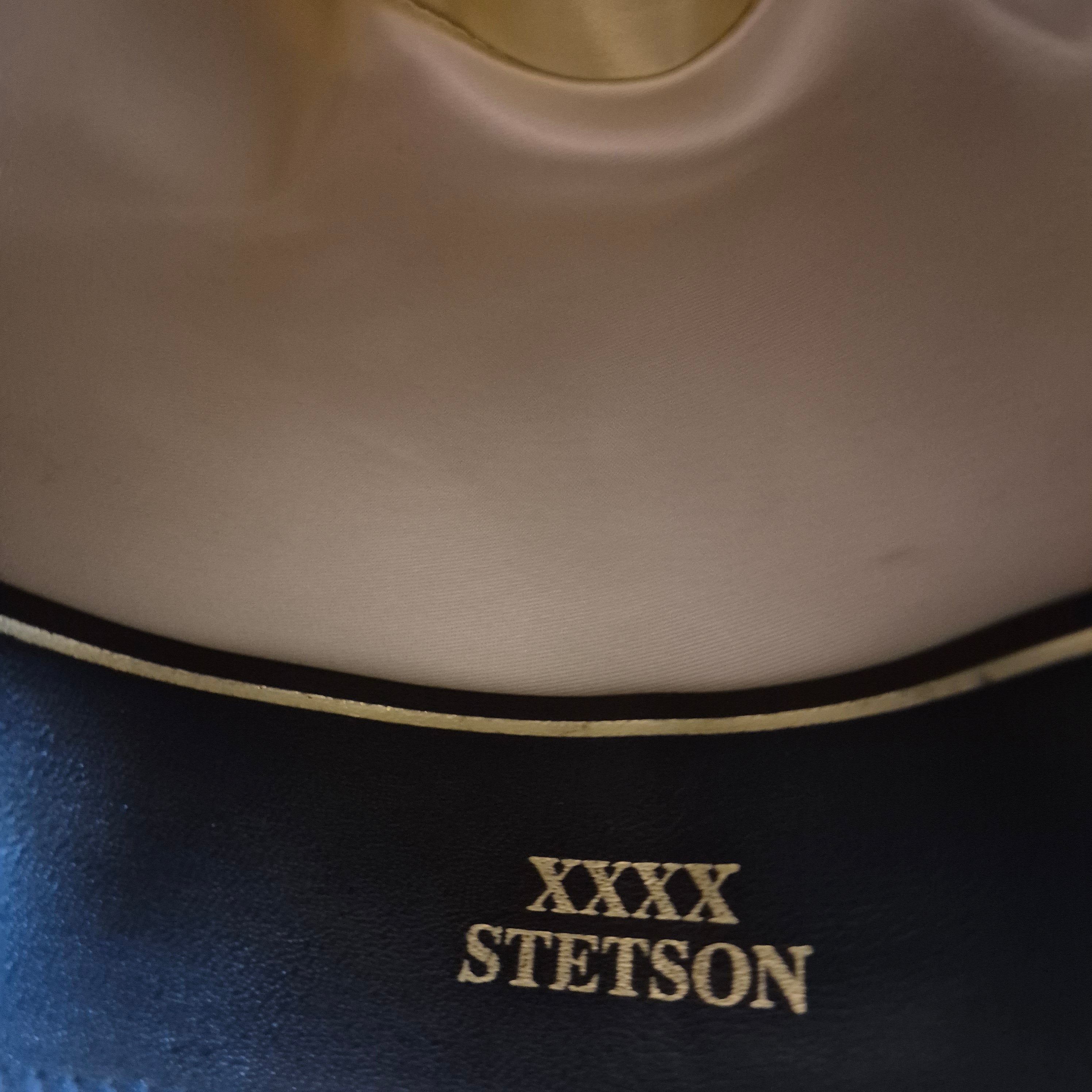 Vintage Stetson Rancher 4X - Long Oval - 100% Furfelt Beaver Blend - Black - Size 58