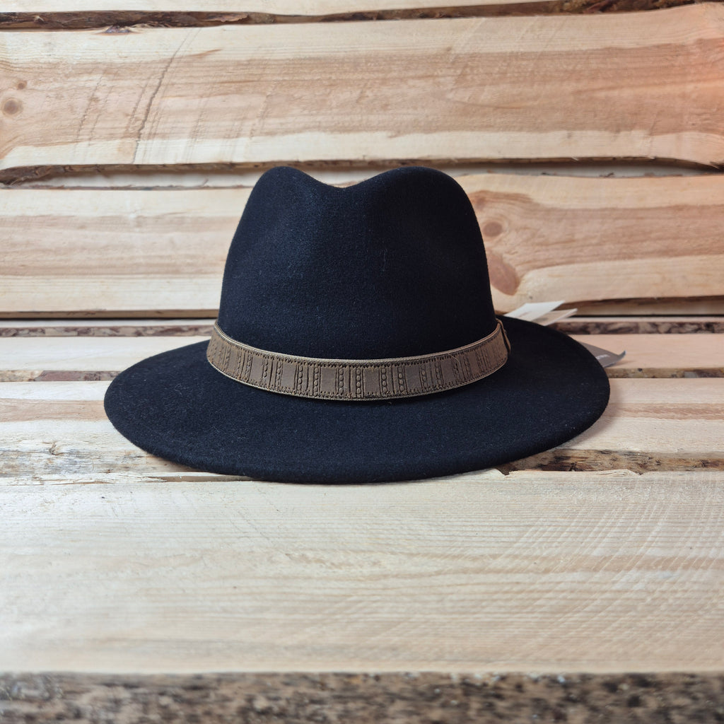 Stetson Traveller Fedora - Black - 100% Vitafelt - Size 57
