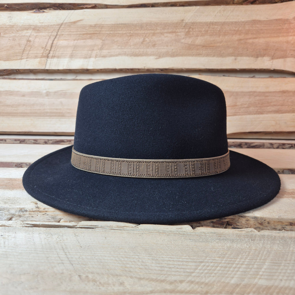 Stetson Traveller Fedora - Black - 100% Vitafelt - Size 57