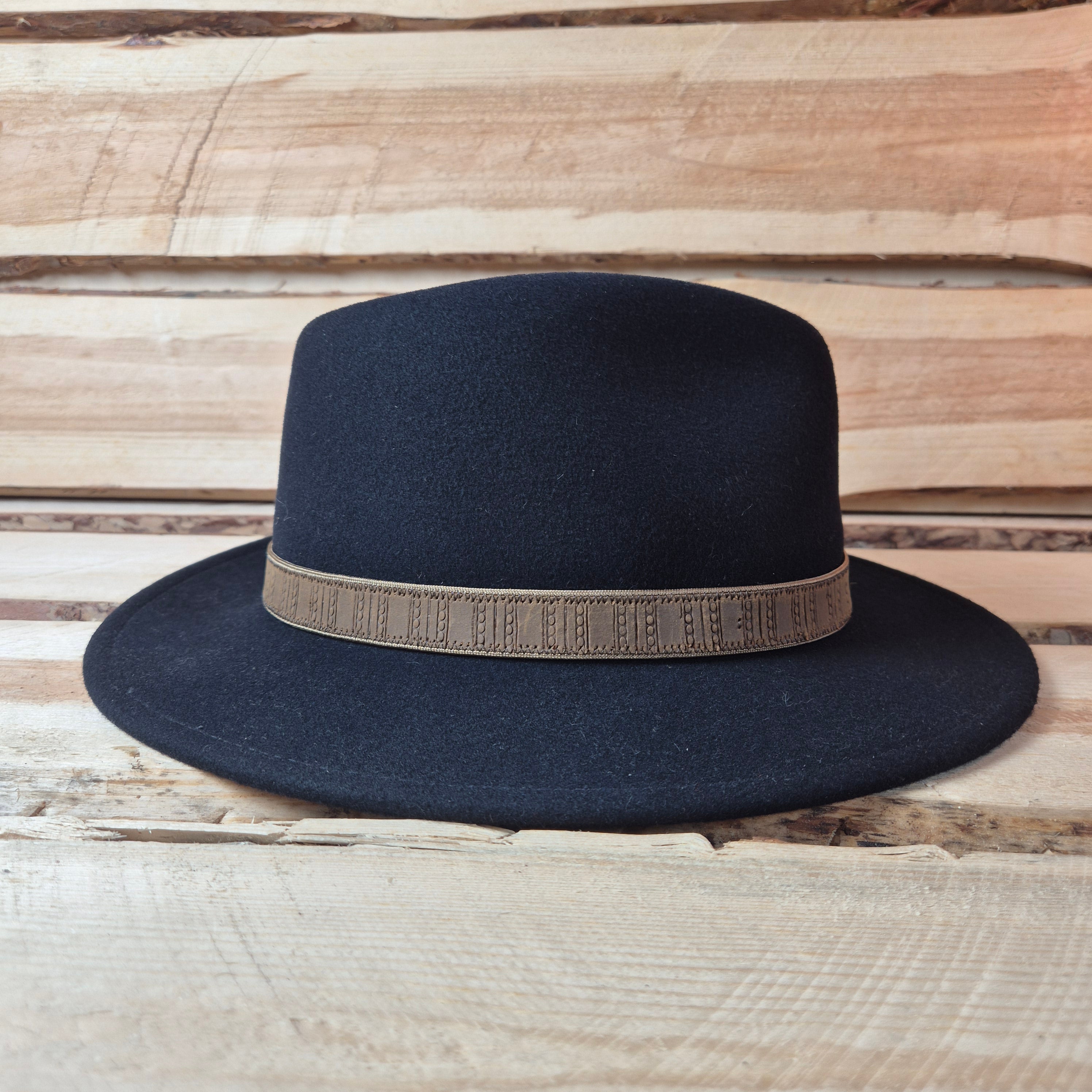Stetson Traveller Fedora - Black - 100% Vitafelt - Size 57