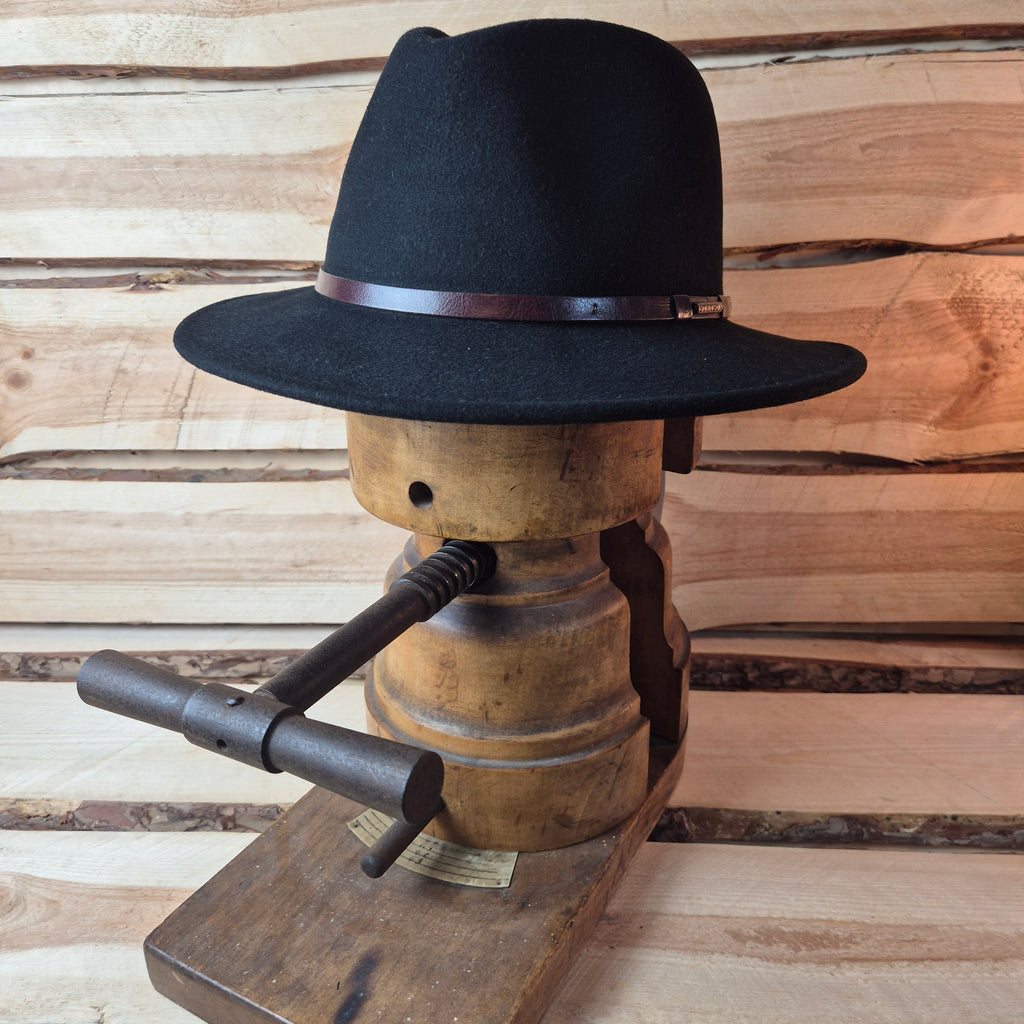 Stetson Fedora Traveller - 100% Vitafelt - Black - Size 59