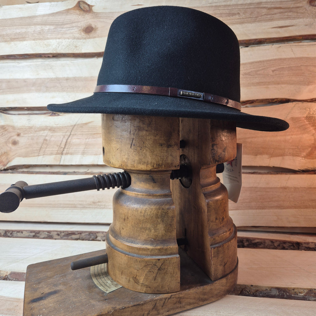 Stetson Fedora Traveller - 100% Vitafelt - Black - Size 59