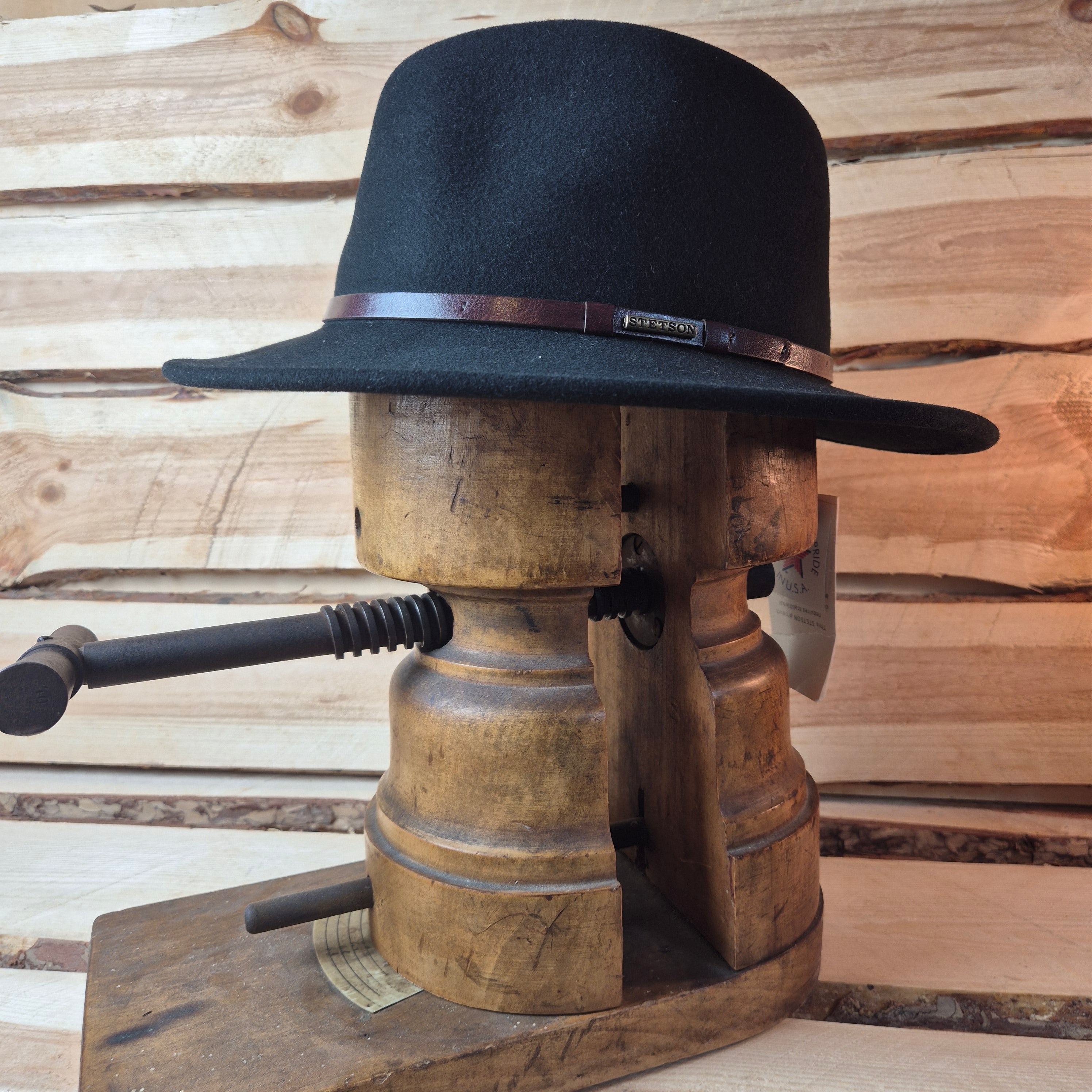 Stetson Fedora Traveller - 100% Vitafelt - Black - Size 59