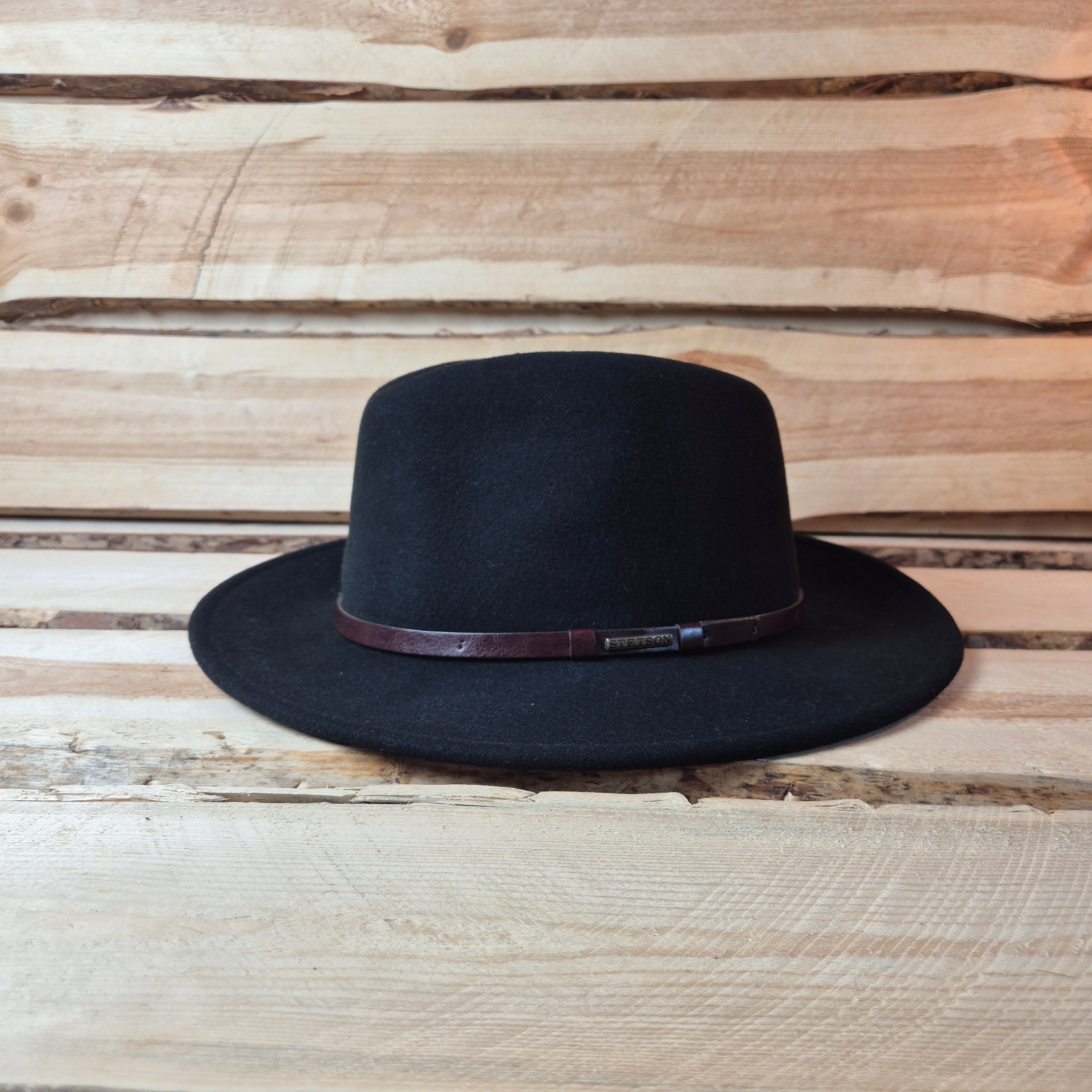 Stetson Fedora Traveller - 100% Vitafelt - Black - Size 59