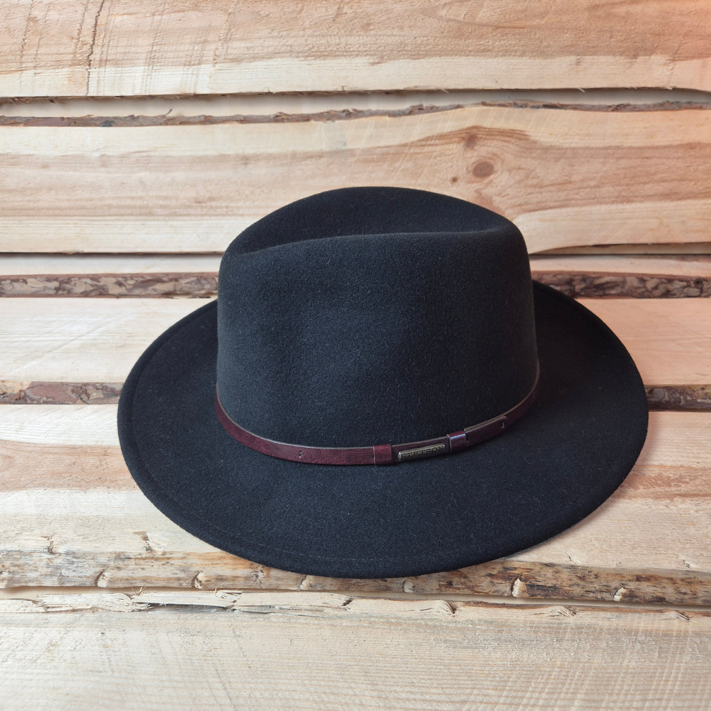 Stetson Fedora Traveller - 100% Vitafelt - Black - Size 59