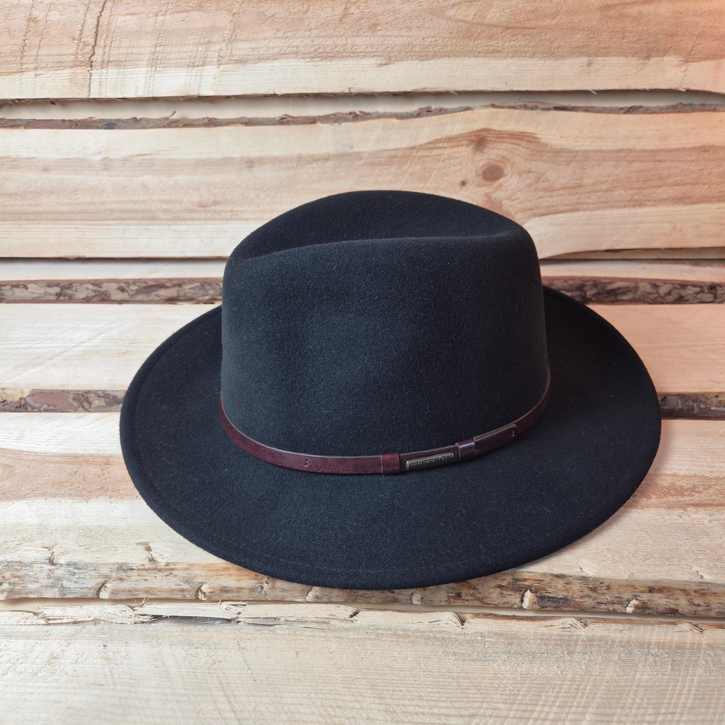 Stetson Fedora Traveller - 100% Vitafelt - Black - Size 59
