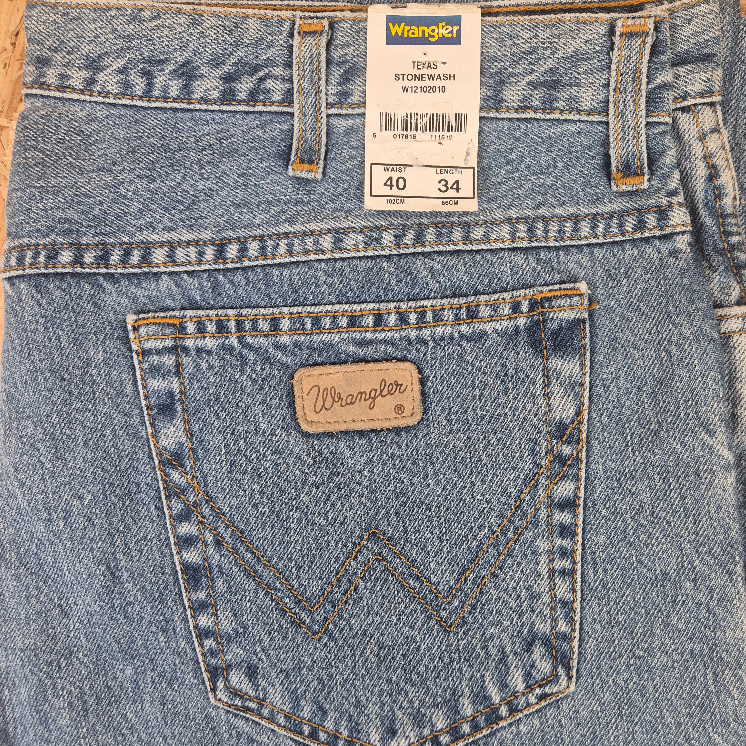 Wrangler Texas Regular Straight - Stonewash - W40 L34