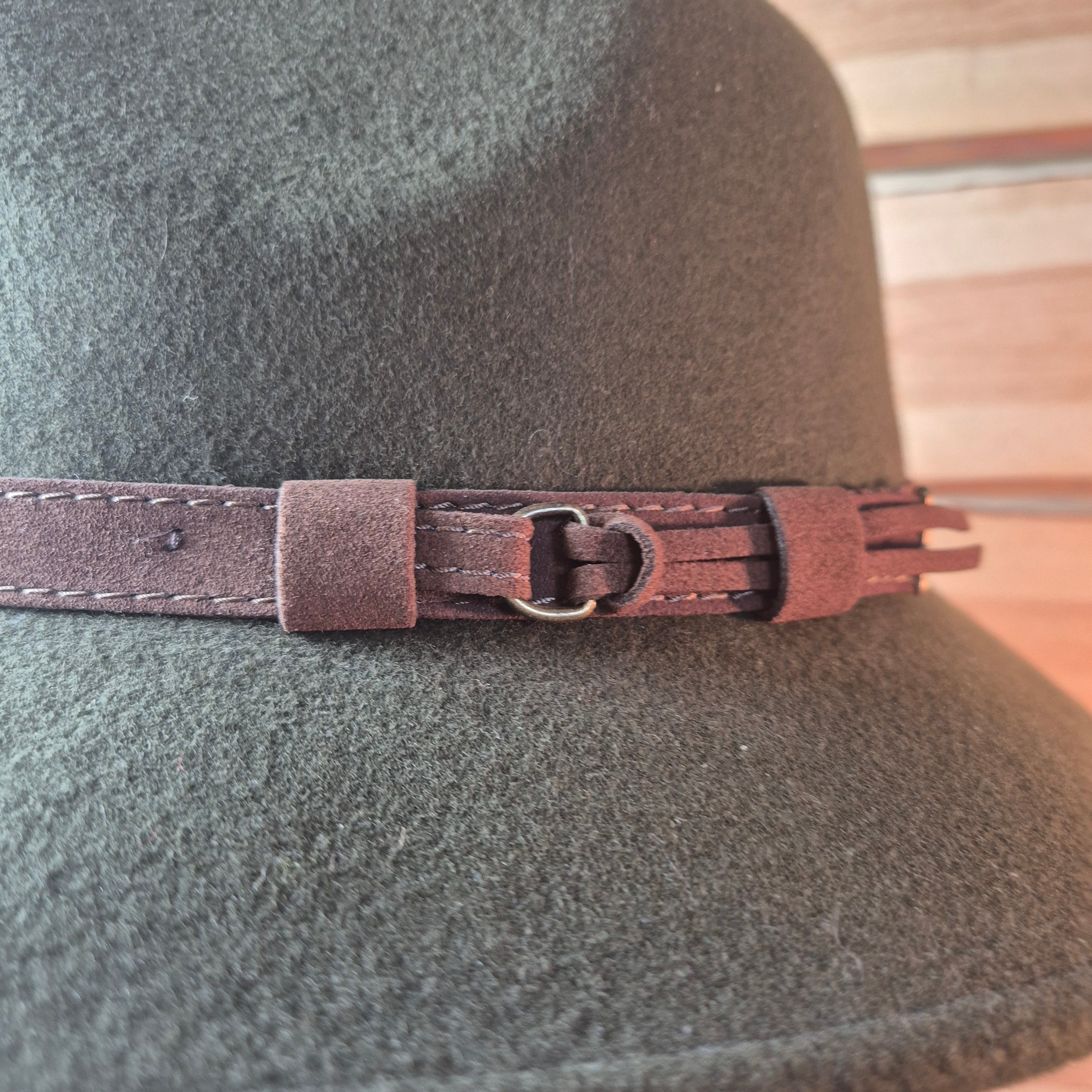Balke Fashion Traveller Fedora - 100% Woolfelt - Khaki Green - Size 59