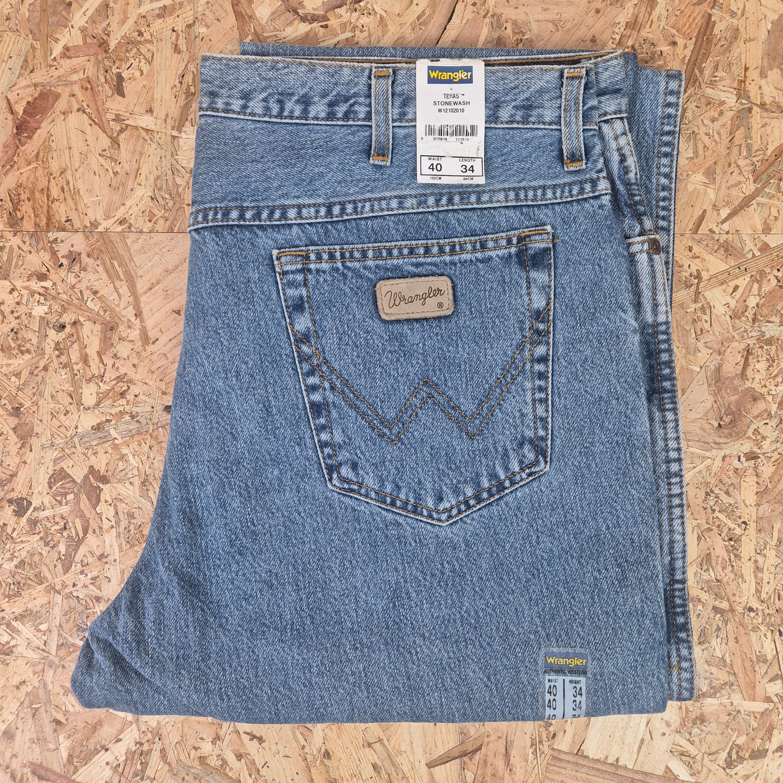 Wrangler Texas Regular Straight - Stonewash - W40 L34