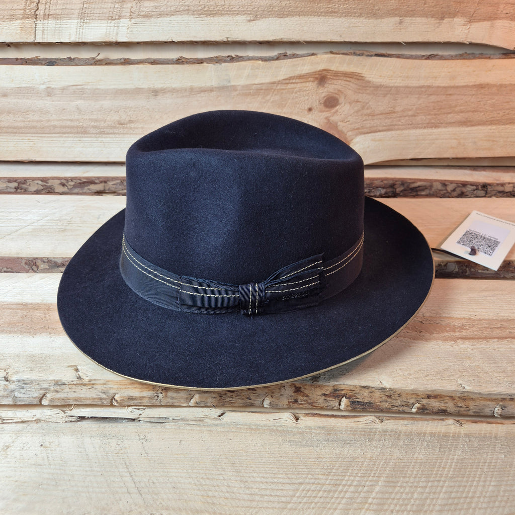 Stetson Classic Fedora - 100% Furfelt - Black & Gold - Size 57