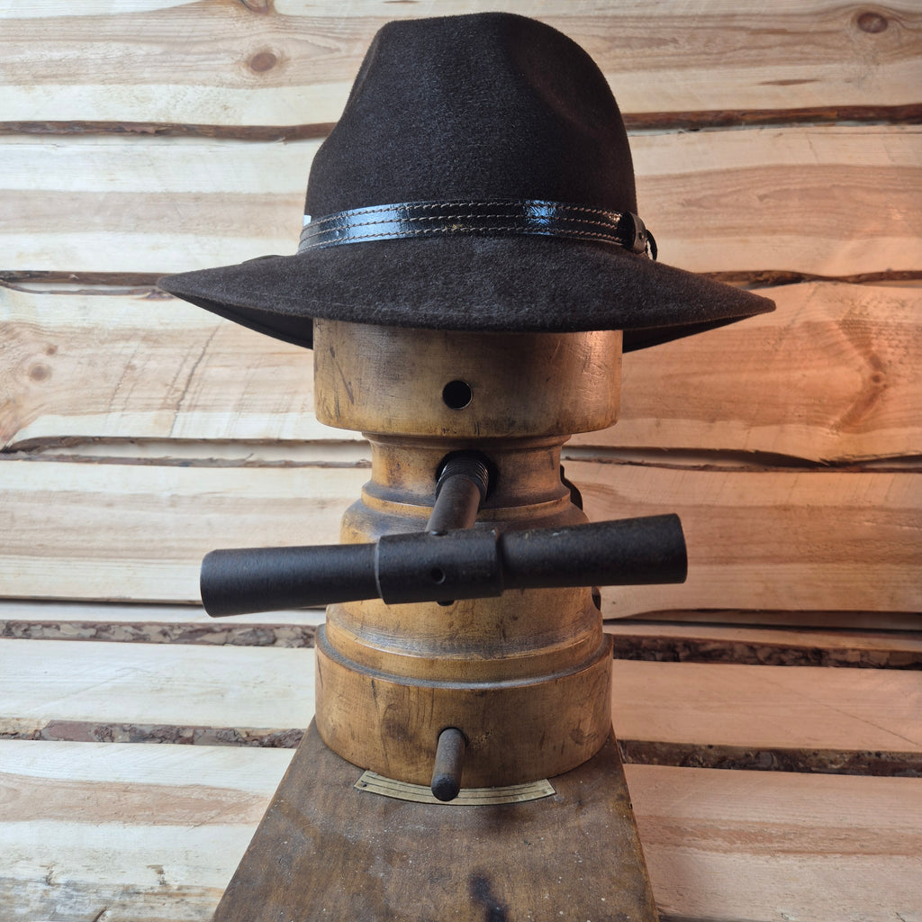 Bisenzio Italy Traveller Fedora- 100% furfelt - Size 61