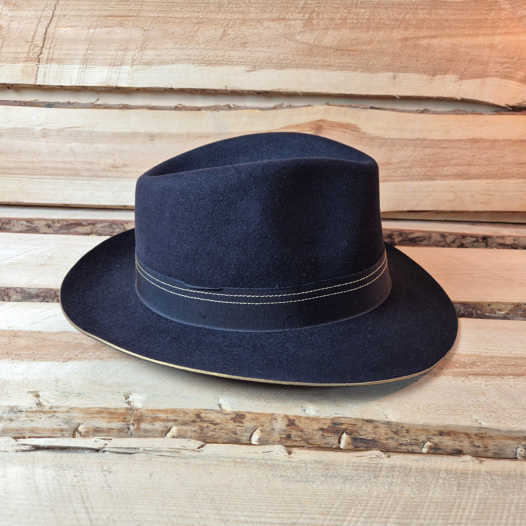 Stetson Classic Fedora - 100% Furfelt - Black & Gold - Size 57
